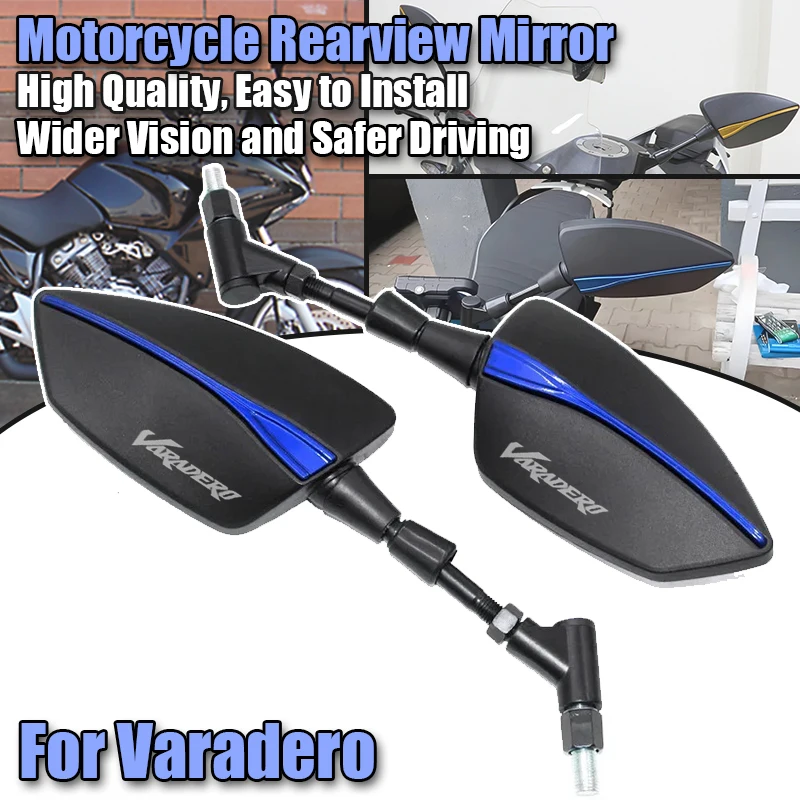 For Honda Varadero XL 1000 125 ABS XT Universal 10mm Motorcycle Adjustabale Rearview Left Right Rear View Mirrors Side Mirror