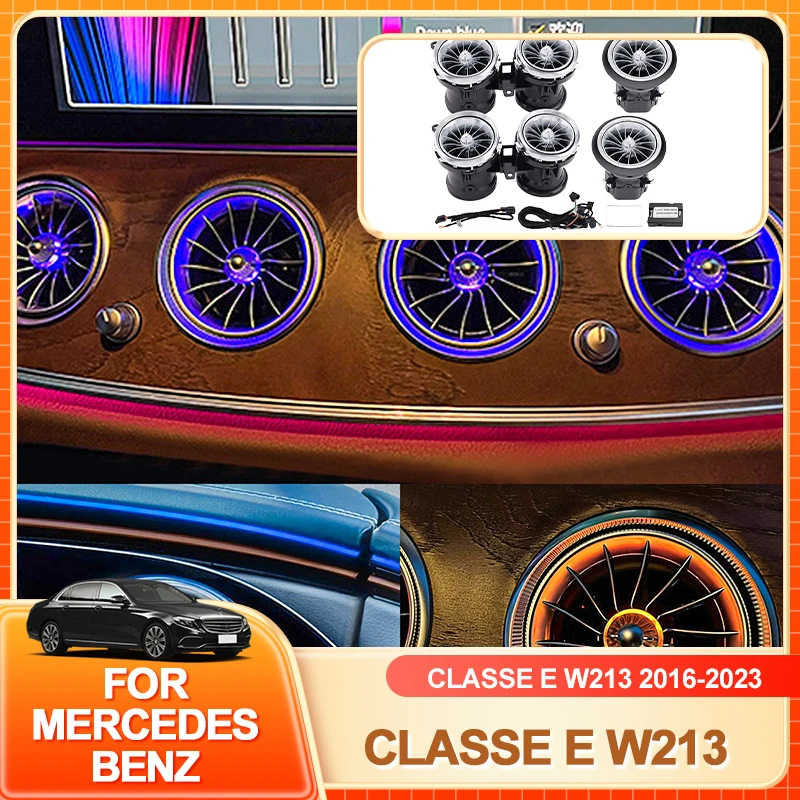 

Interior Mouldings Led Turbine Nozzle Interior Air Vent Turbo Ambient Light 64 Colors Outlet For Mercedes Benz E-Class W213 E200