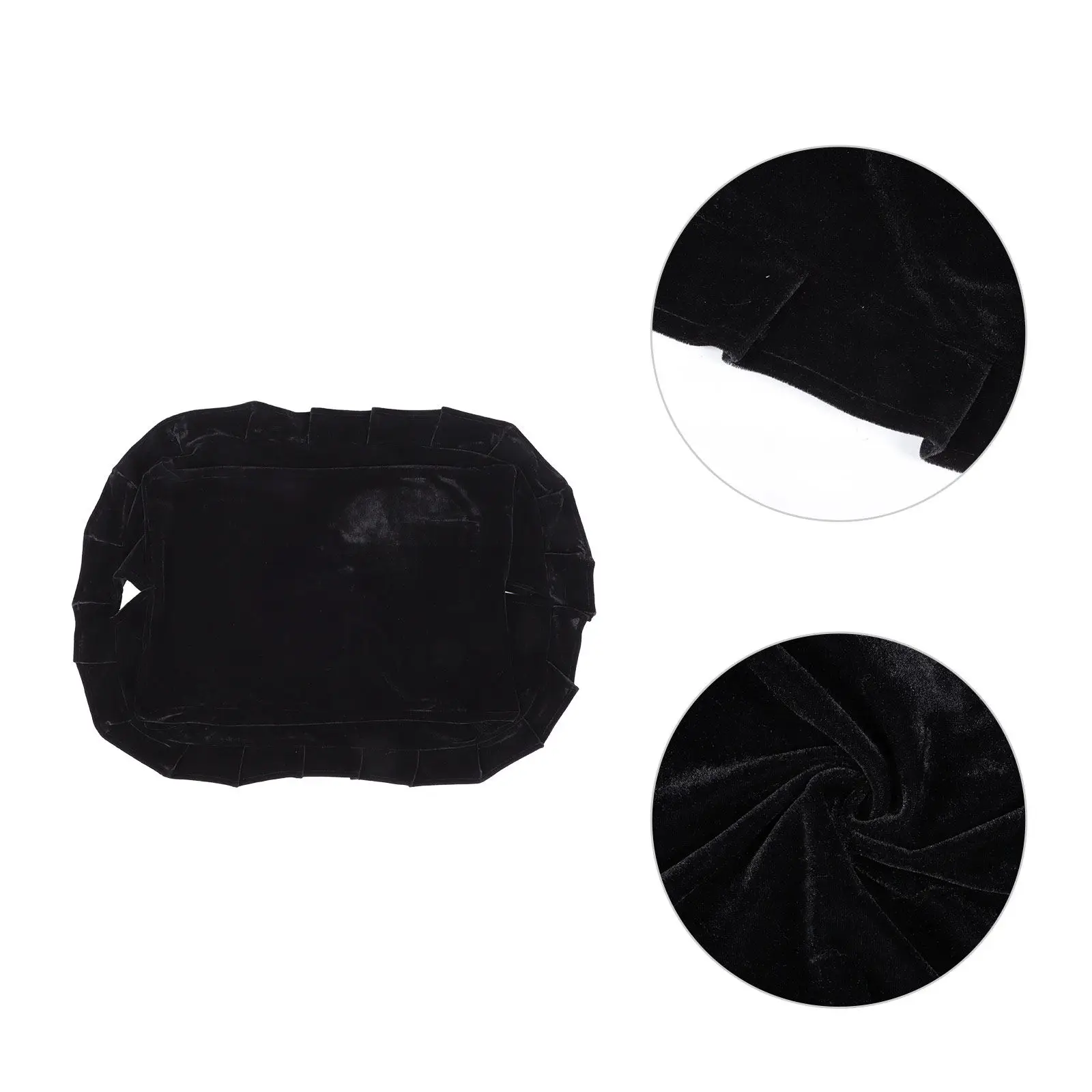 Premium Pleuche Piano Stool Cover Stretchable Anti-Skid Wrinkle-Resistant Dust Spill Stain Scratch Protector for Single Bench
