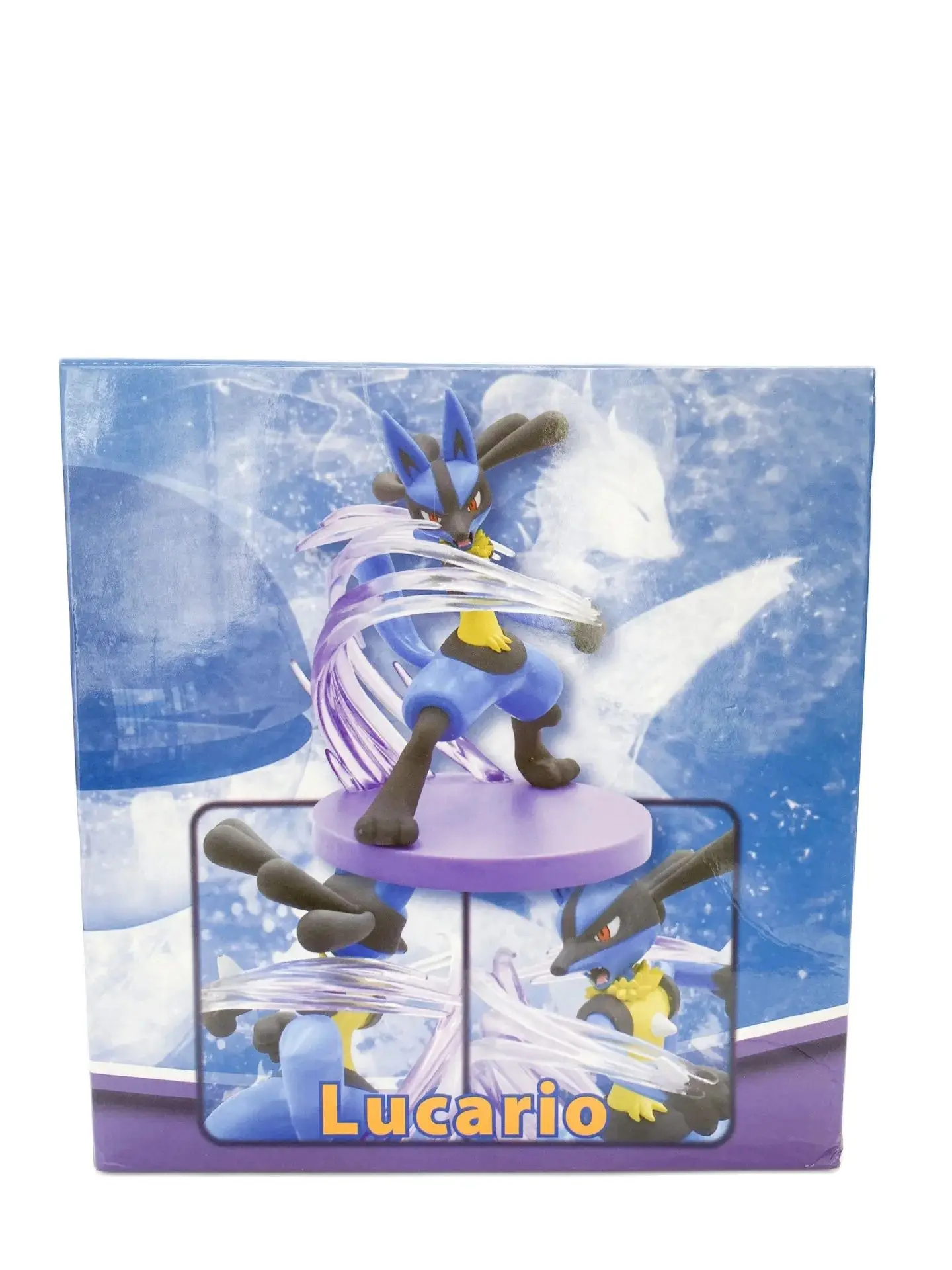 Kawaii Pokemon Lucario Battle Ver. PVC Action Figure Kawaii Anime Standbeeld Collectible Game Model Kinderen Speelgoed Pop Geschenken 14 cm