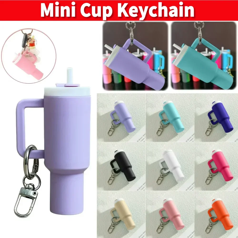 Llavero Mini Vaso, Llavero Mini Tumbler, Llavero Porta Bálsamo Labial, Dijes para Bolso, Anillo para Llaves, Accesorios para Vasos
