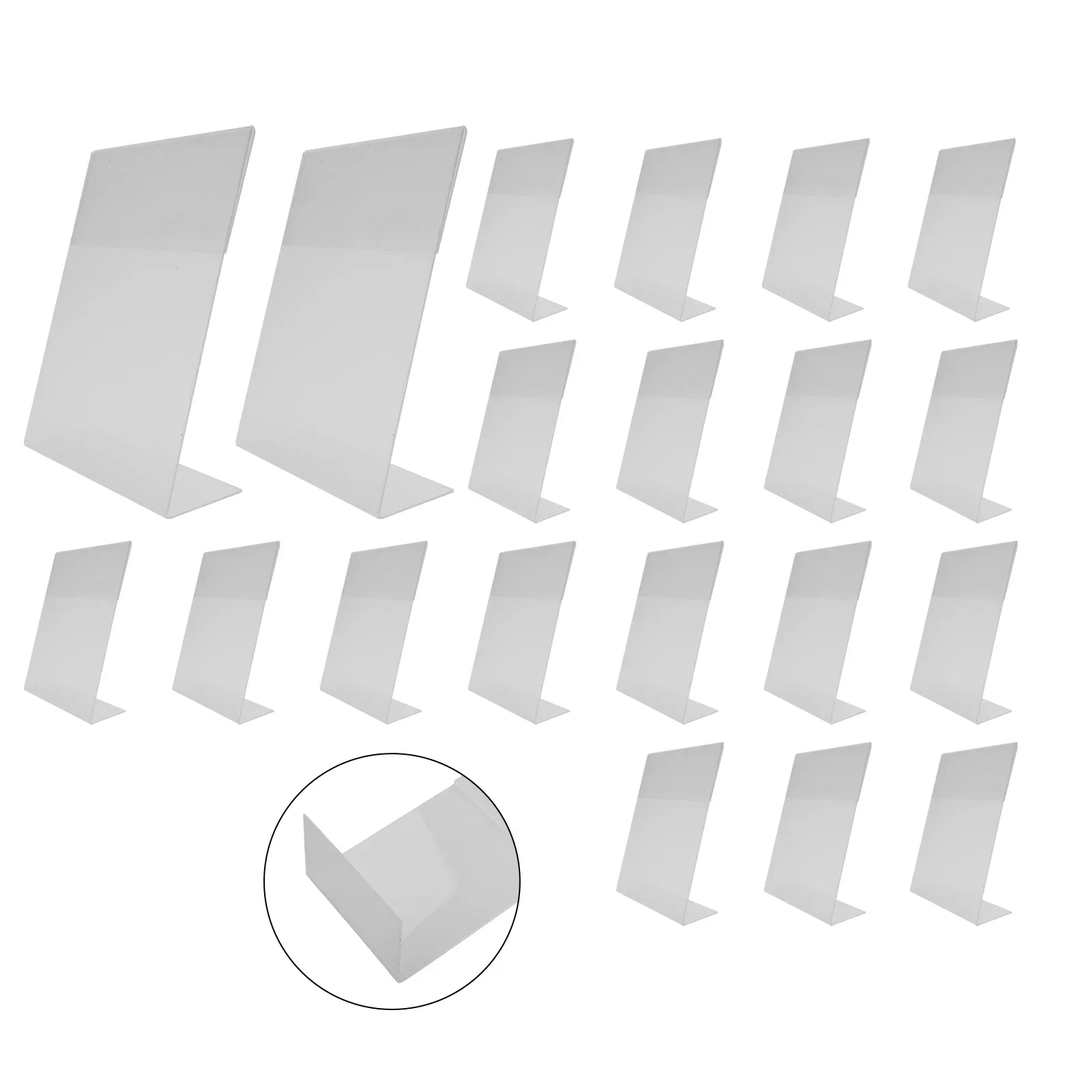 10/20pcs Acrylic Display Board Transparent Display Stands A6 Showing Shelf Board Display Photos Tickets Business Cards Notes