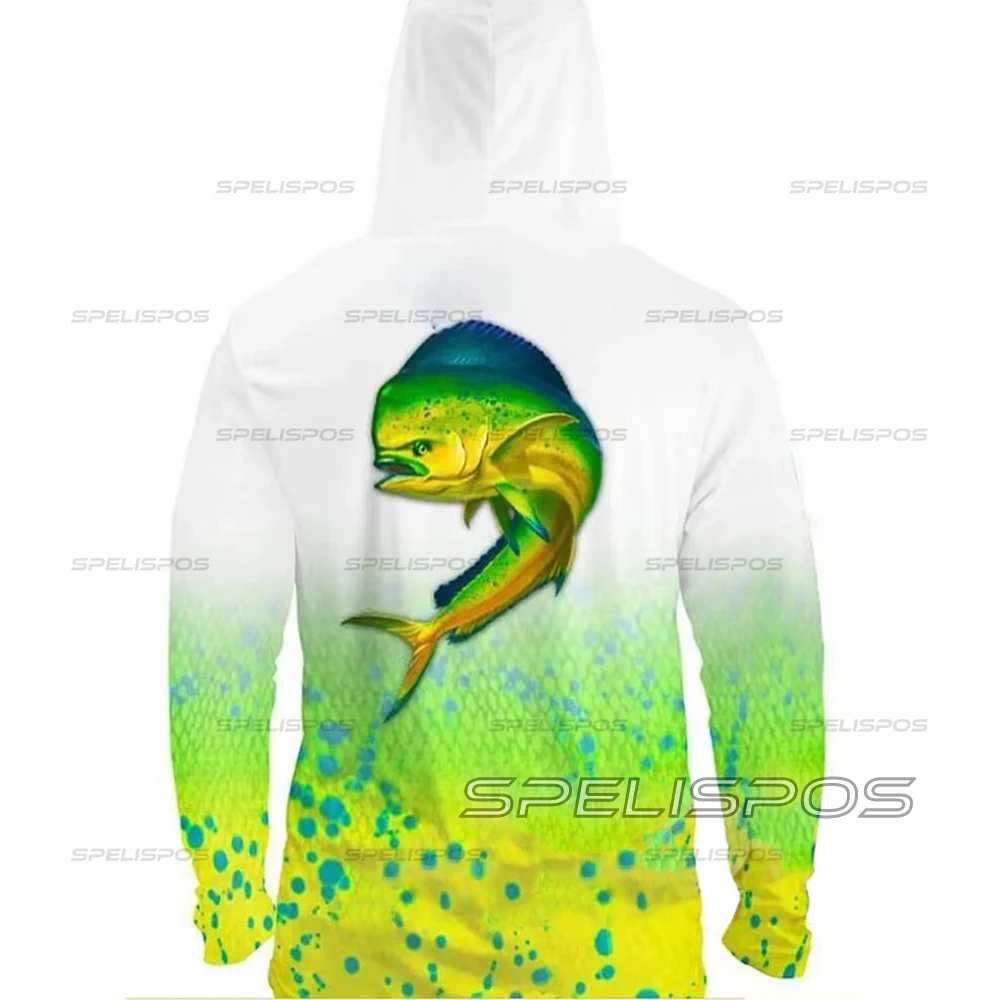 

Fishing Hoodies Cap Riding Tops Wear UPF 50+ Running T-shirt Summer Beach Gear Hoodies Outdoor Sports Dresses Kit Surfing Hood