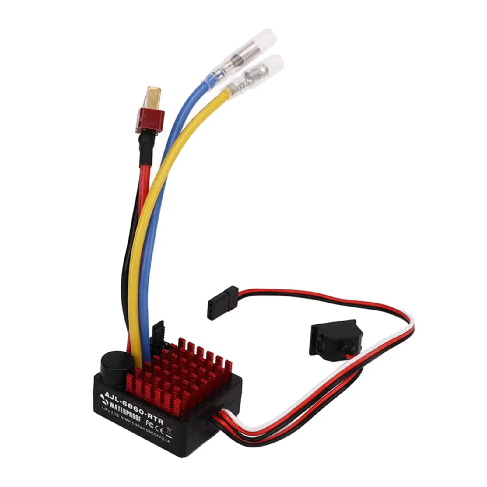 60A Brushed Electronic Speed Controller Electron Speed Regulator for DIY Tanks 1/10 Crawler Car Boat Models TF2 MST EX86100