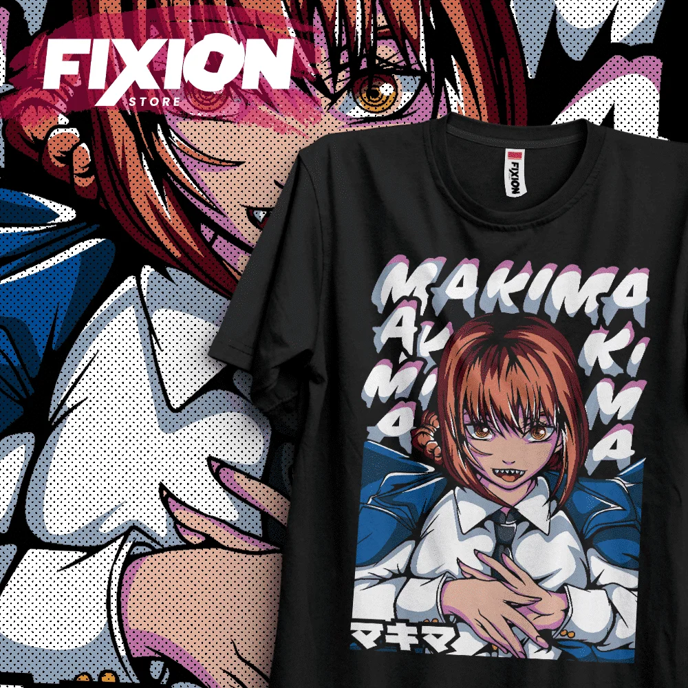 Chainsawman  D – MakimaAnime T Shirt Manga Gift For Anime Lover All Size Cotton