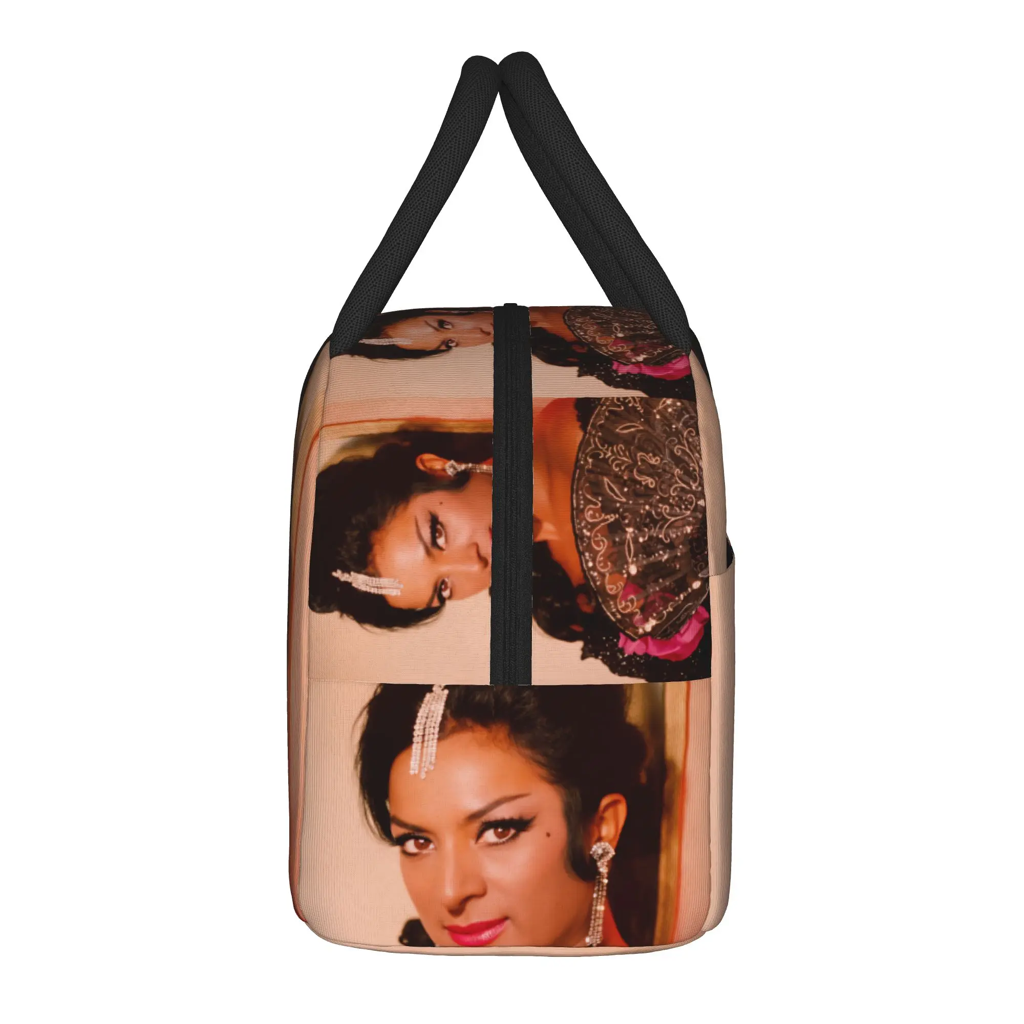 Lola Flores Spanish Dancer Lunch Bag Convenient Lunch Box Child Office Designer Cooler Bag Leisure Oxford Thermal Tote Handbags