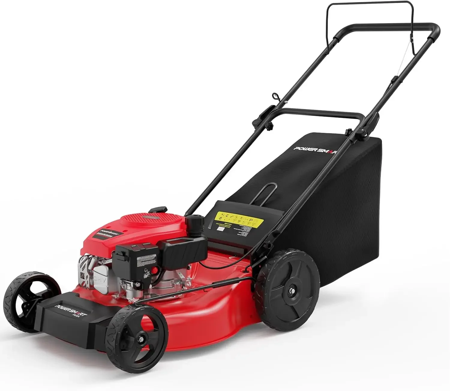 

Customizable 21-inch Gas Push Lawn Mower, 144cc 4-Stroke Engine with Easy Adjustable Cutting Height, High Wheels, 2-i