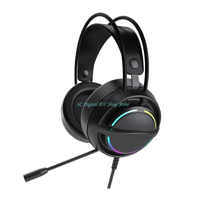 E74D Gaming Headset with Microphone Game Headphones with 7.1 Surround Sound Earphone
