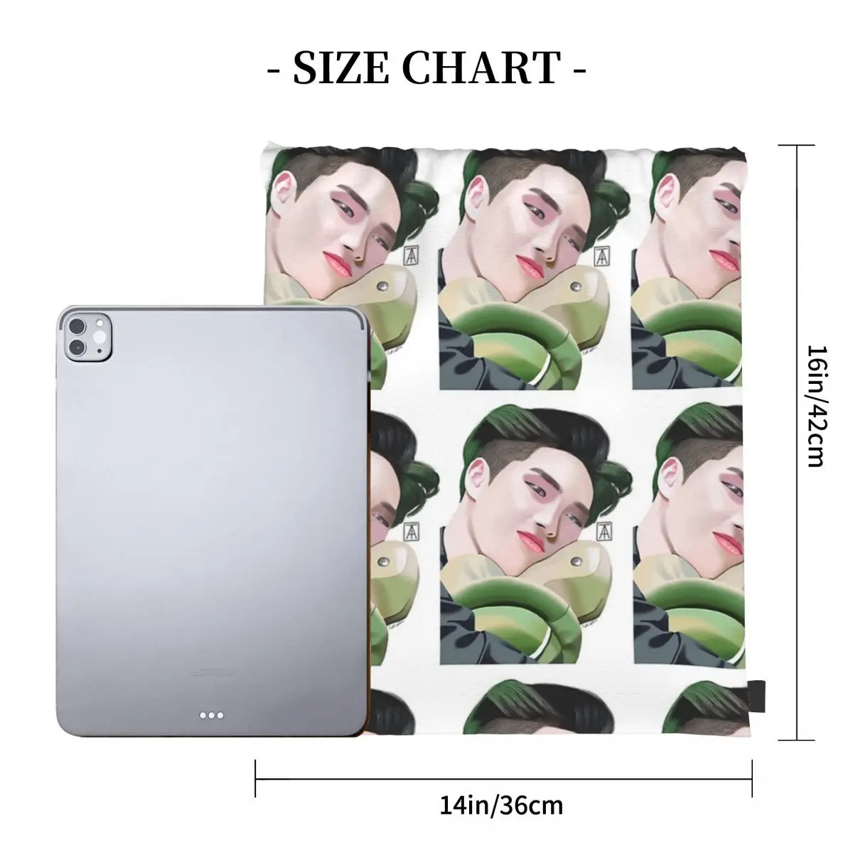 Ateez Mingi Backpacks Fashion Portable Drawstring Bags Drawstring Bundle Pocket Storage Bag Book Bags For Travel Students