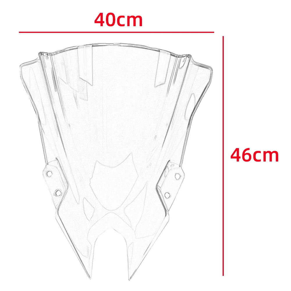 Windshield For Kawasaki NINJA 500 SE NINJA500 2024 Double Bubble WindScreen Motorcycle Accessories Fairing Deflector