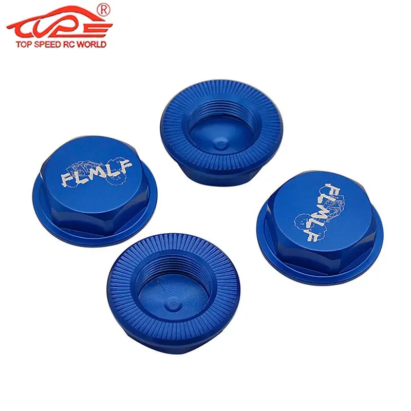 1/5 HPI ROFUN BAHA ROVAN KM BAJA 5B 5T 5SC 버기 트럭 RC 자동차 부품용 업그레이드 CNC 금속 어댑터, 24mm 프론트 리어 휠 허브 너트