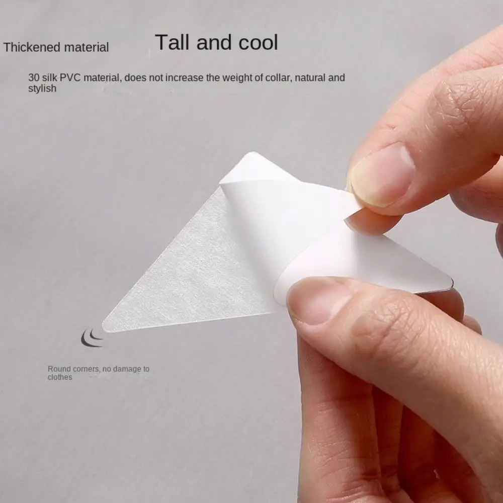 Collar Sticker Polo T-Shirt Stand Collar Shaper Fixed Pads Disposable Collar Tidy Stickers Anti-roll Fixed Shaping Sticker