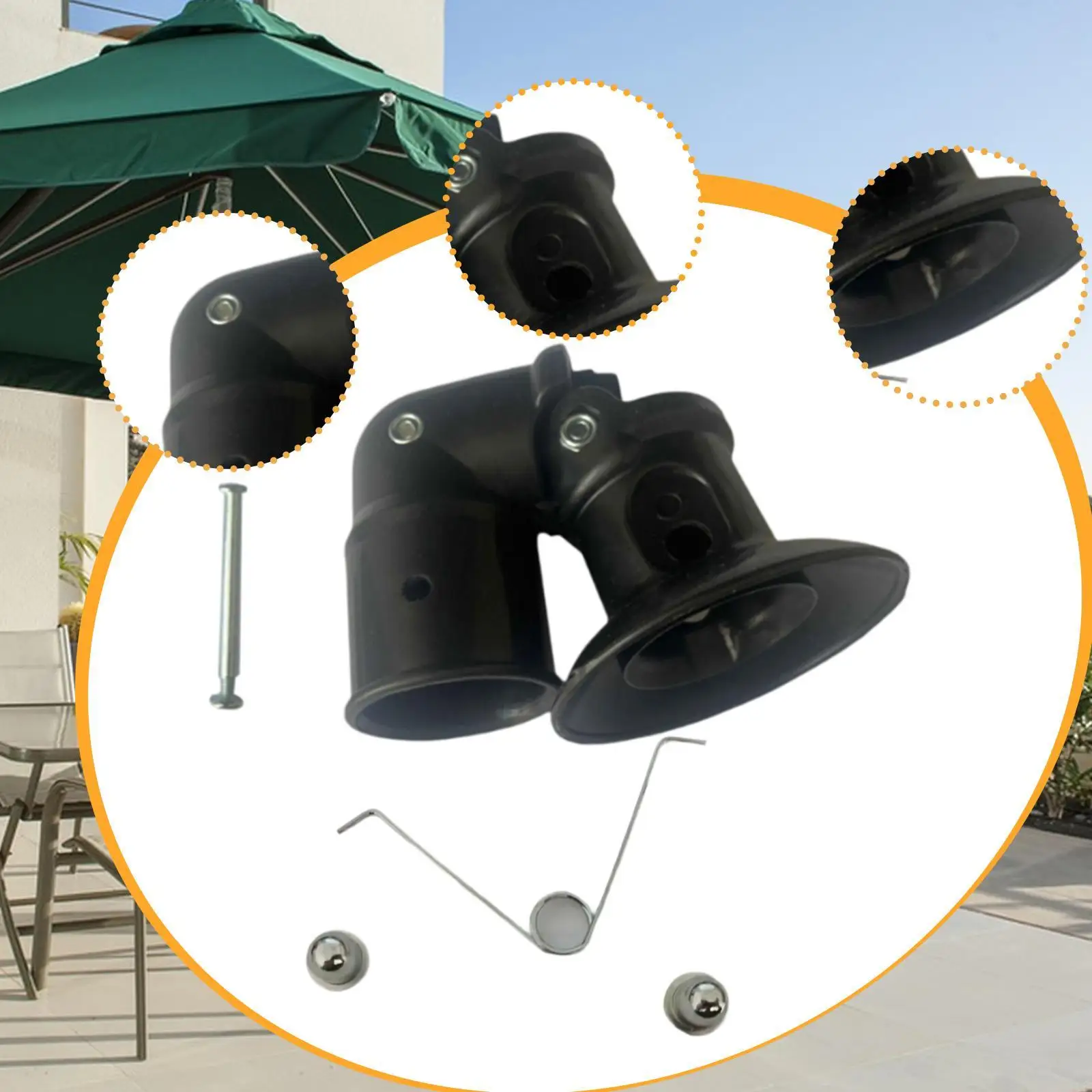 Patio Umbrella Accessories Practical Parasol Parts Sturdy Connection Setting Attachment for Beach Garden Courtyard Picnics Patio Patio Umbrella Accessories Practical Parasol Parts Sturdy Connection Setting Attachment for Beach Garden Courtyard Picnics Patio