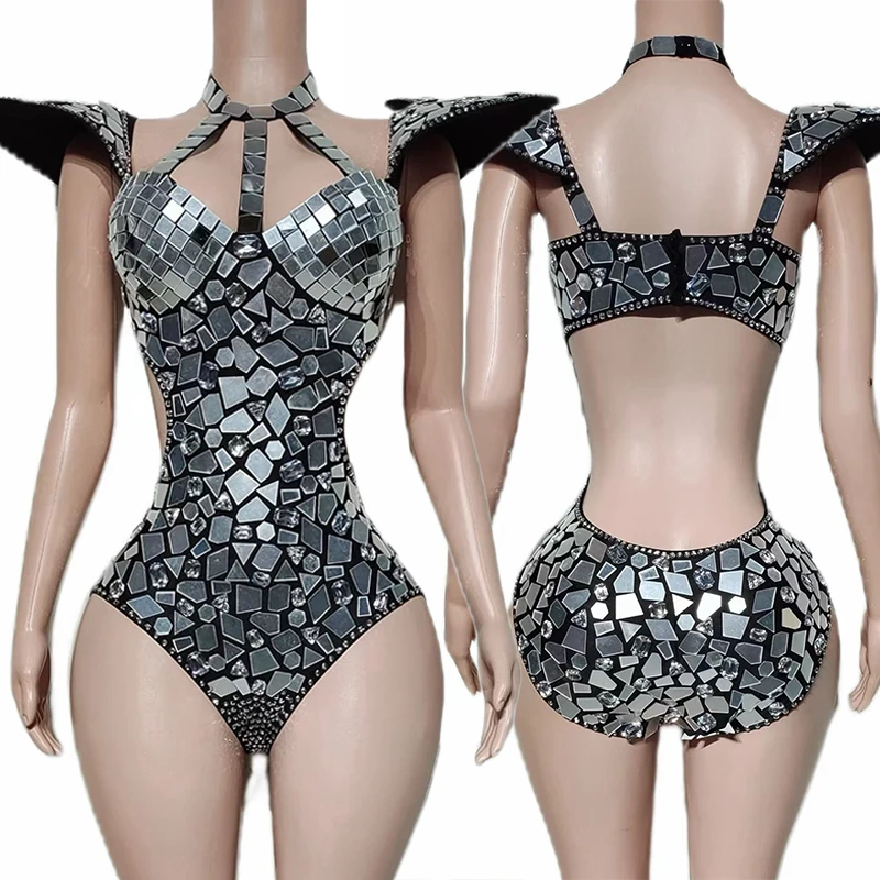 Glitter Silver Mirr…