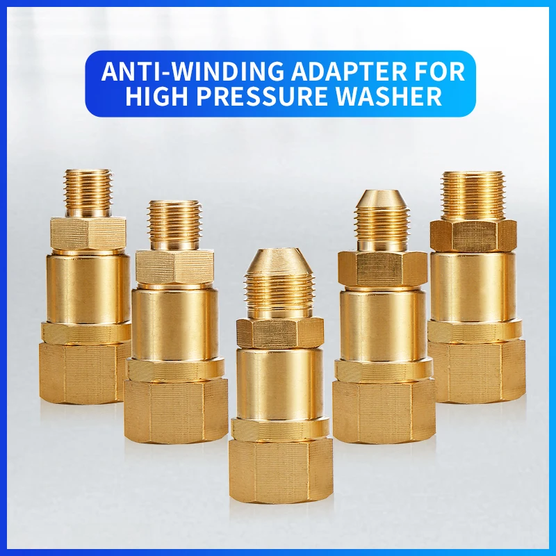 Car Wash Accessories Anti Winding Adapter For High Pressure Washer Water Gun Hose Quick Connection Prevent Pipe From Knotting