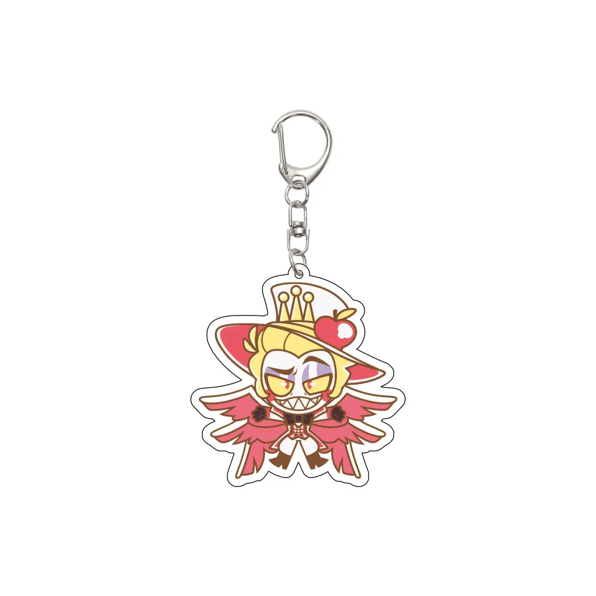 55MM Anime Hazbin Hotel Figure Charlie Morningstar Vaggie Alastor Angel Dust Niffty Acrylic Keychain Christmas Cute Gifts