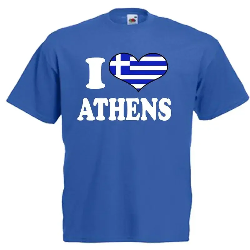 I Love Heart Athens Greece Adults Mens T Shirt 12 Colours Size S 3XL