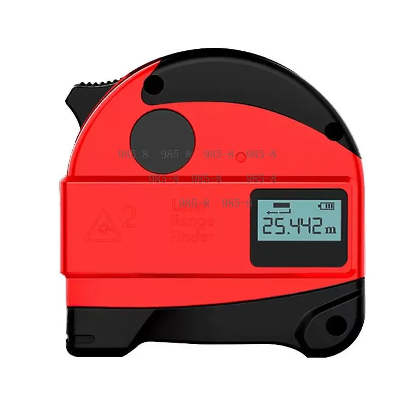Shock Resistant Laser Measurement Tool Equipped with LED Screen and Rubber Insert for Precise Reading