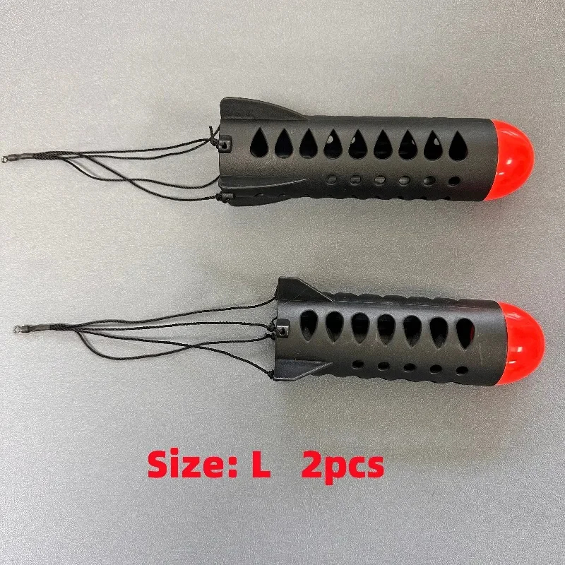2Pcs Carp Fishing Trap Bait Cage - PVC Feeder Cage with Multiple Entrances Black Adjustable for Various Fishing view 6