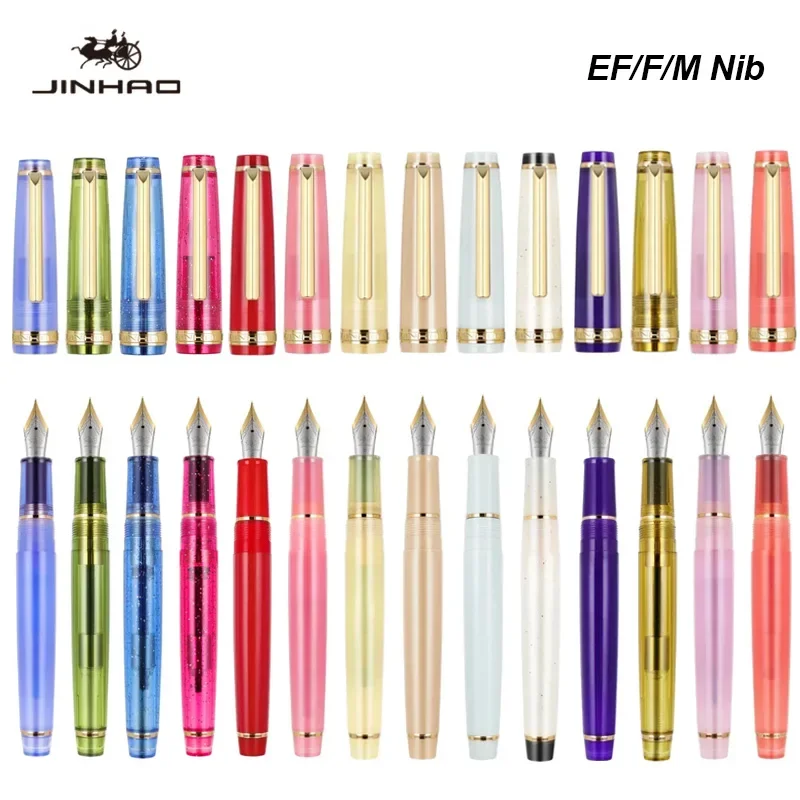 Jinhao 82 Fountain Pen New Color Luxury Elegant Pens 0.7/0.5/0.38mm Extra Fine Nib Writing Office School Supplies Stationery