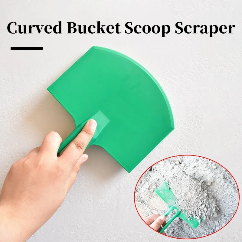 

1/2Pcs Curved Bucket Scoop Scraper Spackle Paint Putty Knife Drywall Finishing Plaster Scraping Decals Patch Construction Tools