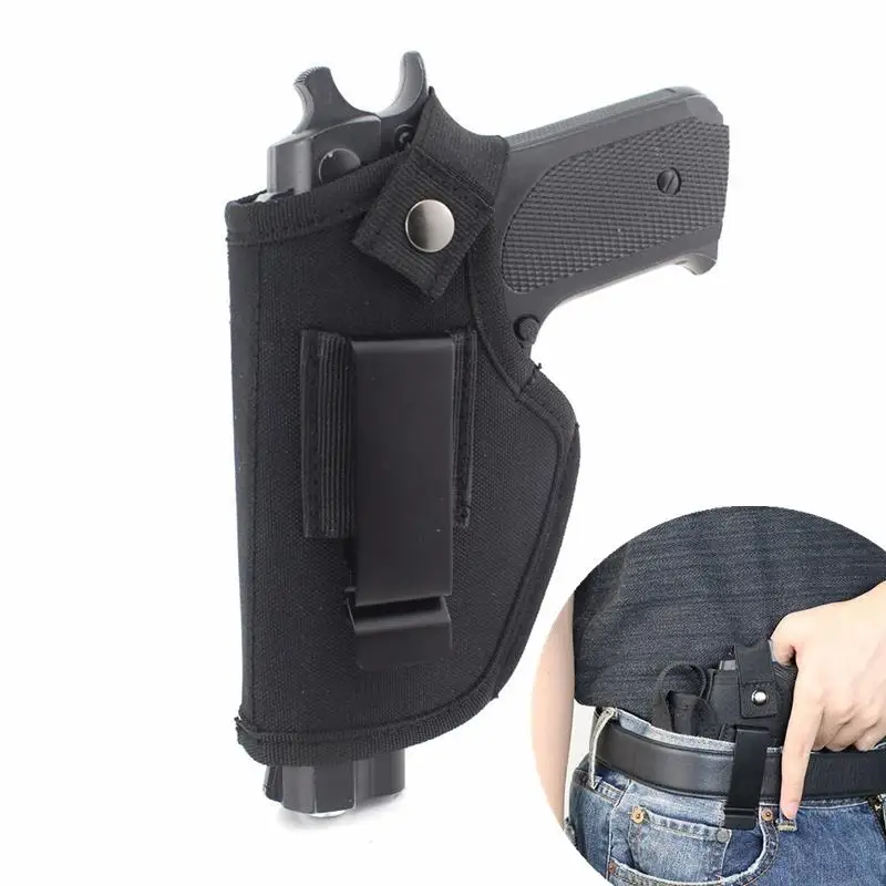 Universal glock Gun Holster Metal Clip Hunting Belt Concealed Carry IWB OWB Holsters for All Size Subcompact Handguns