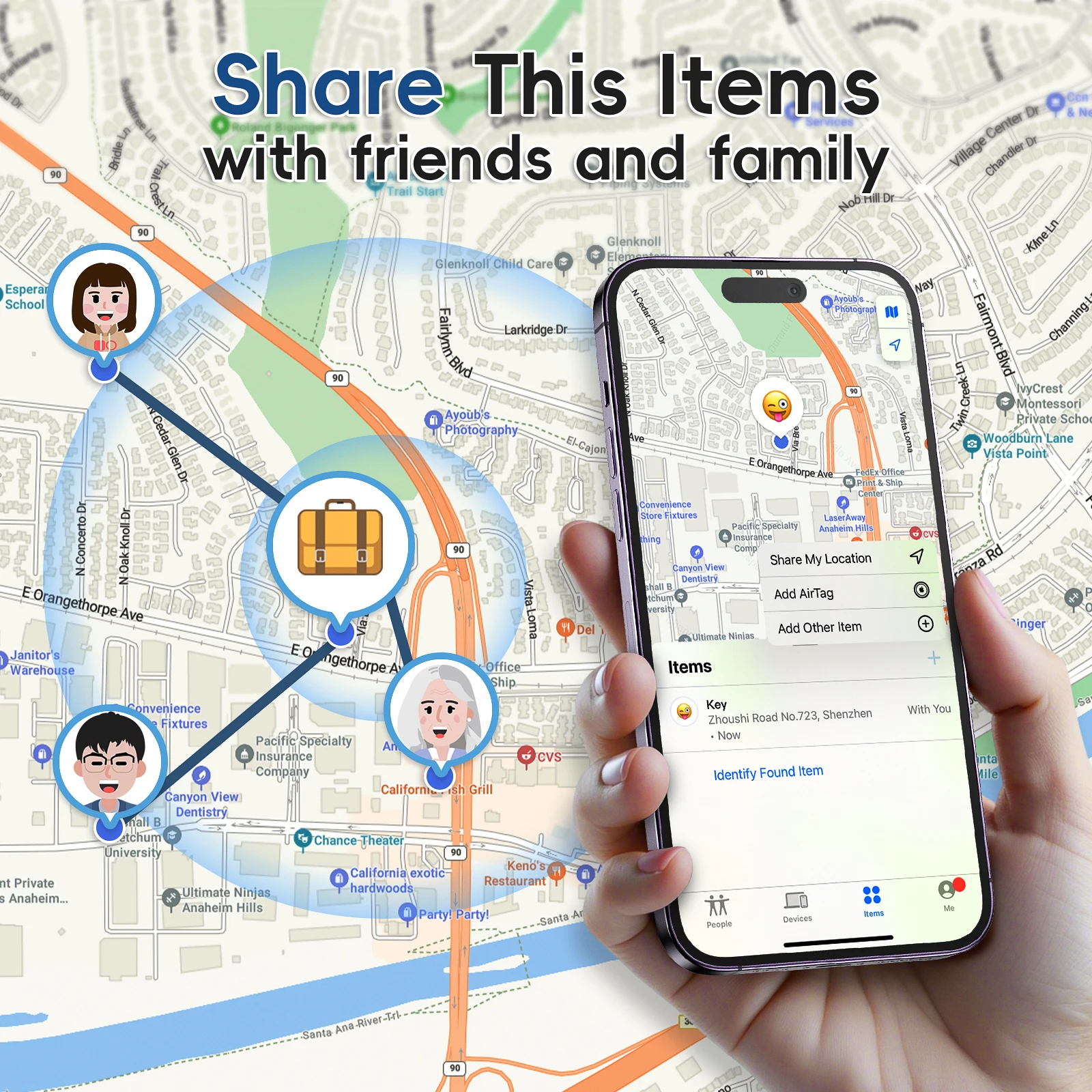 Vivilife IOS Location Tracker For Apple Find My App Remote Positioning Tag for iPhone Navigation Device Locator Items Anti-loss