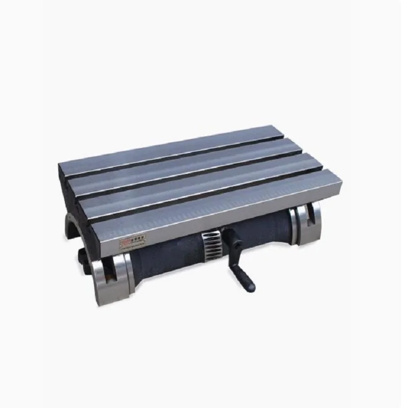 Torno fresadora, mesa de trabalho ajustável, inclinação do disco angular, Heavy-Duty, plataforma com alta precisão, Taiwan, 7 polegadas