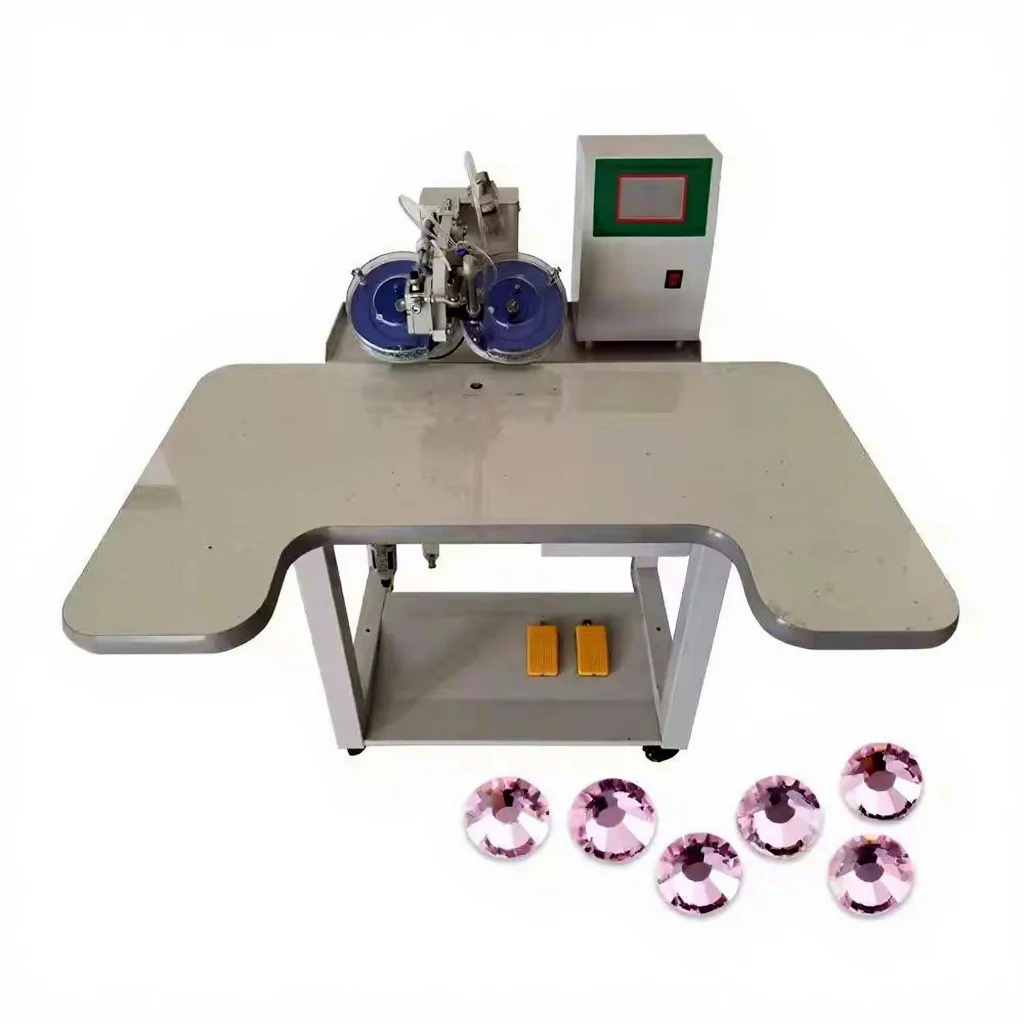 

Quick Shipment Ultrasonic Hotfix Hot Fix Rhinestone Template Printer Machine Automatic Rhinestone Setting Machine