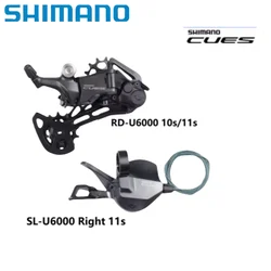 Shimano CUES U6000 Shifter SL-U6000 Right 11s 10s RD-U6020 10s 11s U6000 10s/11s Rear Derailleur For Mountain Bike Bicycle Part