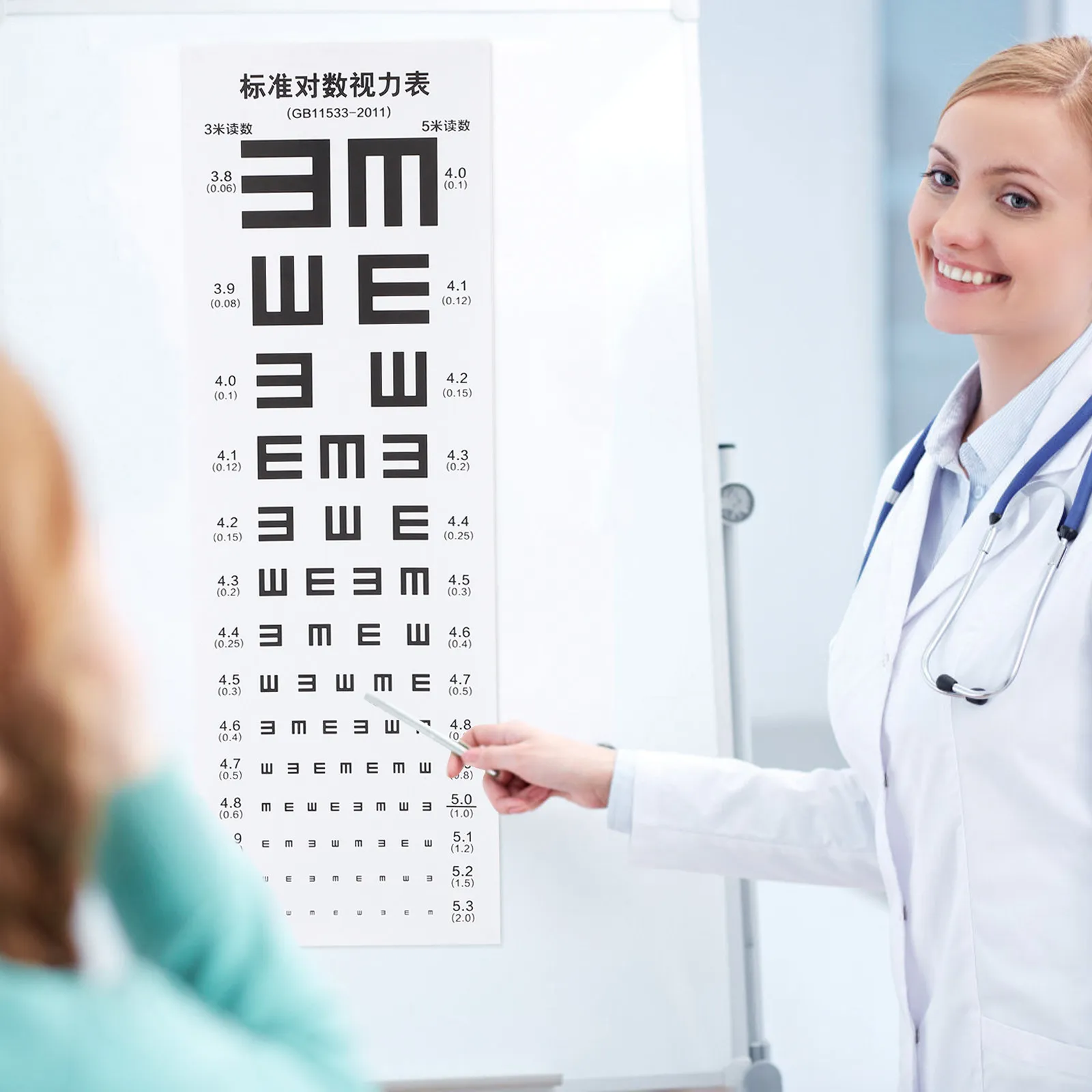 

Vision Test Visual Test Clear Print For Home Plastic Eye Chart School Hospital Plastic Visual Testing Chart