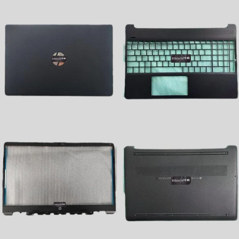 New For HP 15S-FQ EQ FR ER 15-DY 15-EF Black Silver Laptop Shell TPN-Q222-q230 LCD Back Bezel Case upper Top Cover bottom Case