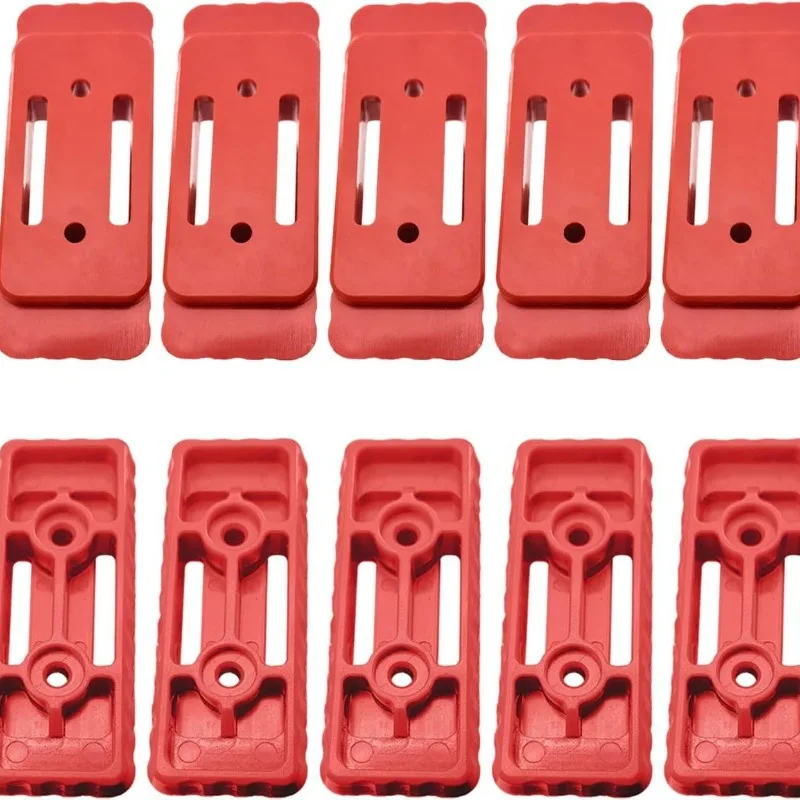Red support legs for Milwaukee Packout，5pcs Mounting Feet For Packout For Packout replace Accessories