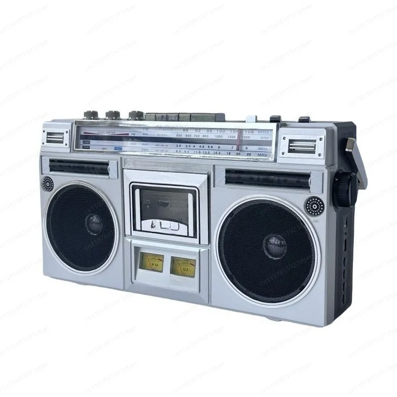 New two-channel stereo tape machine, cassette machine, tape recorder, tape recorder, Bluetooth card, retro and nostalgic.