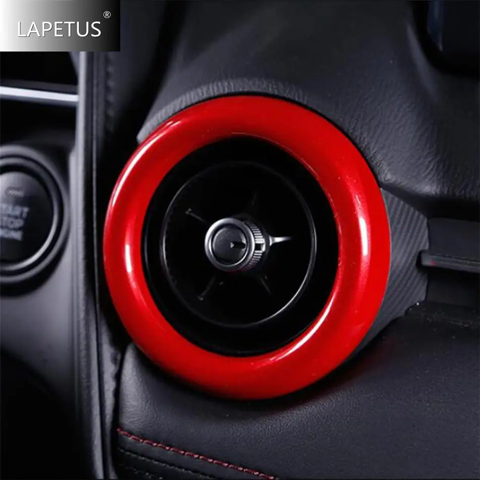 

Red Gear Box Shift Panel / AC Air Vent / Water Cup Holder / Steering Wheel Cover Trim Accessories For Mazda CX-3 CX3 2016 - 2024