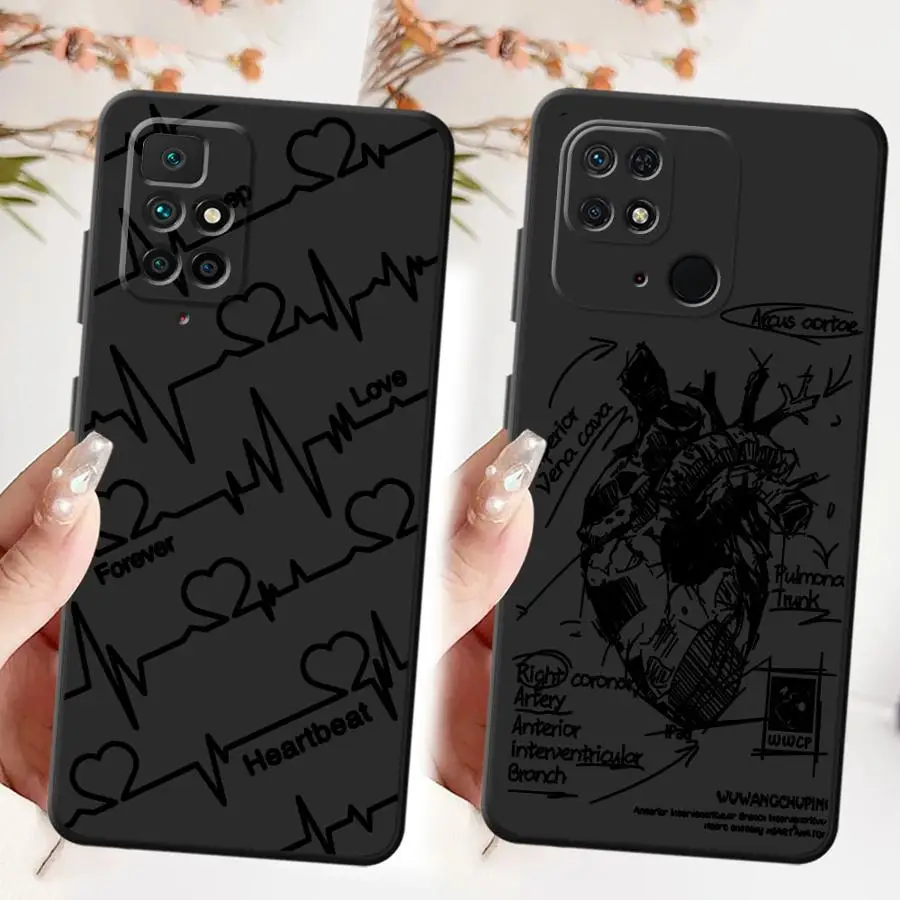 حافظة لهاتف Xiaomi Redmi A4 9 A5 A3 A1 A2 Plus 14C K40 K80 Pro 13C 12C 10 Heart Art #2