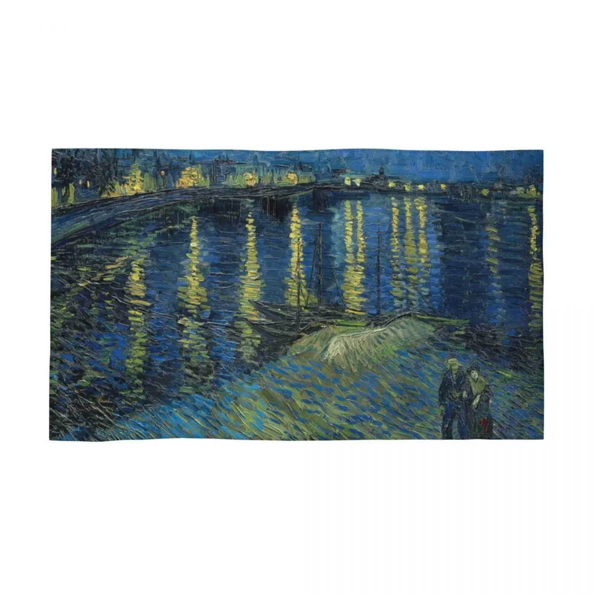 Starry Night Over The Rhone Face Towel Personalized Vincent Van Gogh Super Soft Cotton Beach Towels