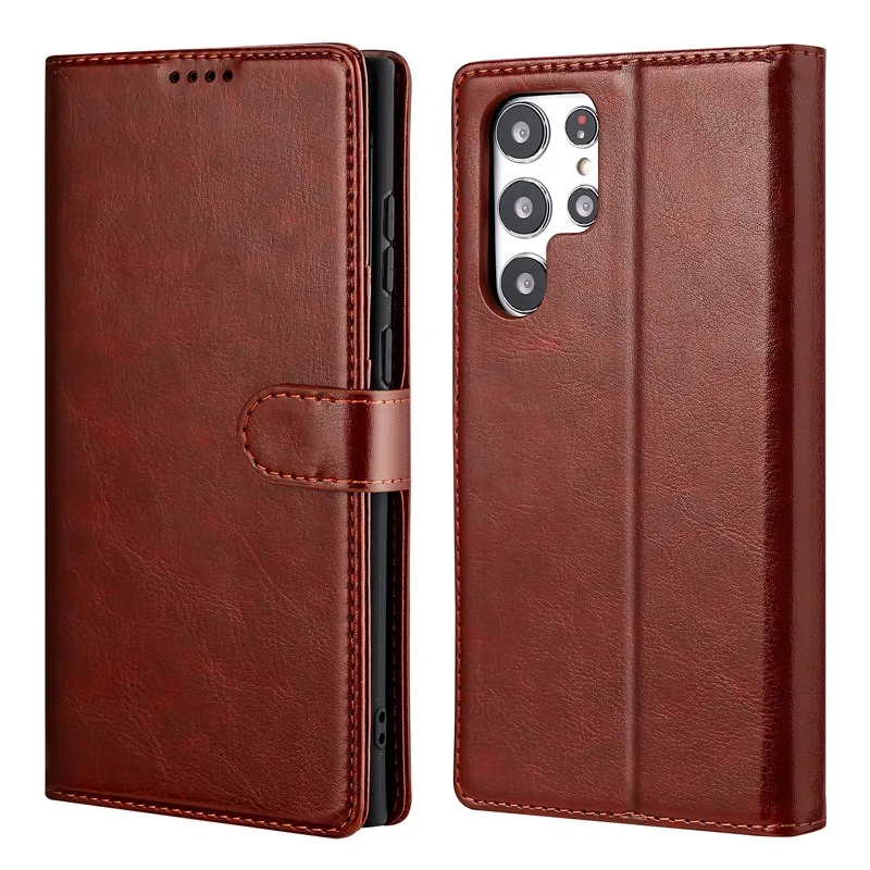 For IPhone 15 Ultra / 15Pro Max Phone Cases Leather Phone Covers with Flip and Stand