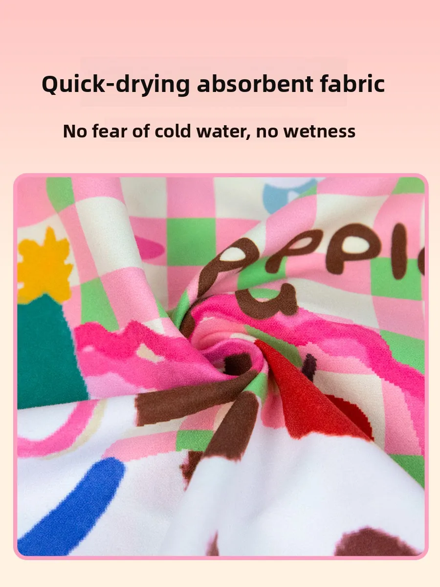 Quick Dry Small Absorbent Swimming Towel Beach Travel Portable Children's Special Use Sport Towel Durable Fitness Swimsuit Ac...