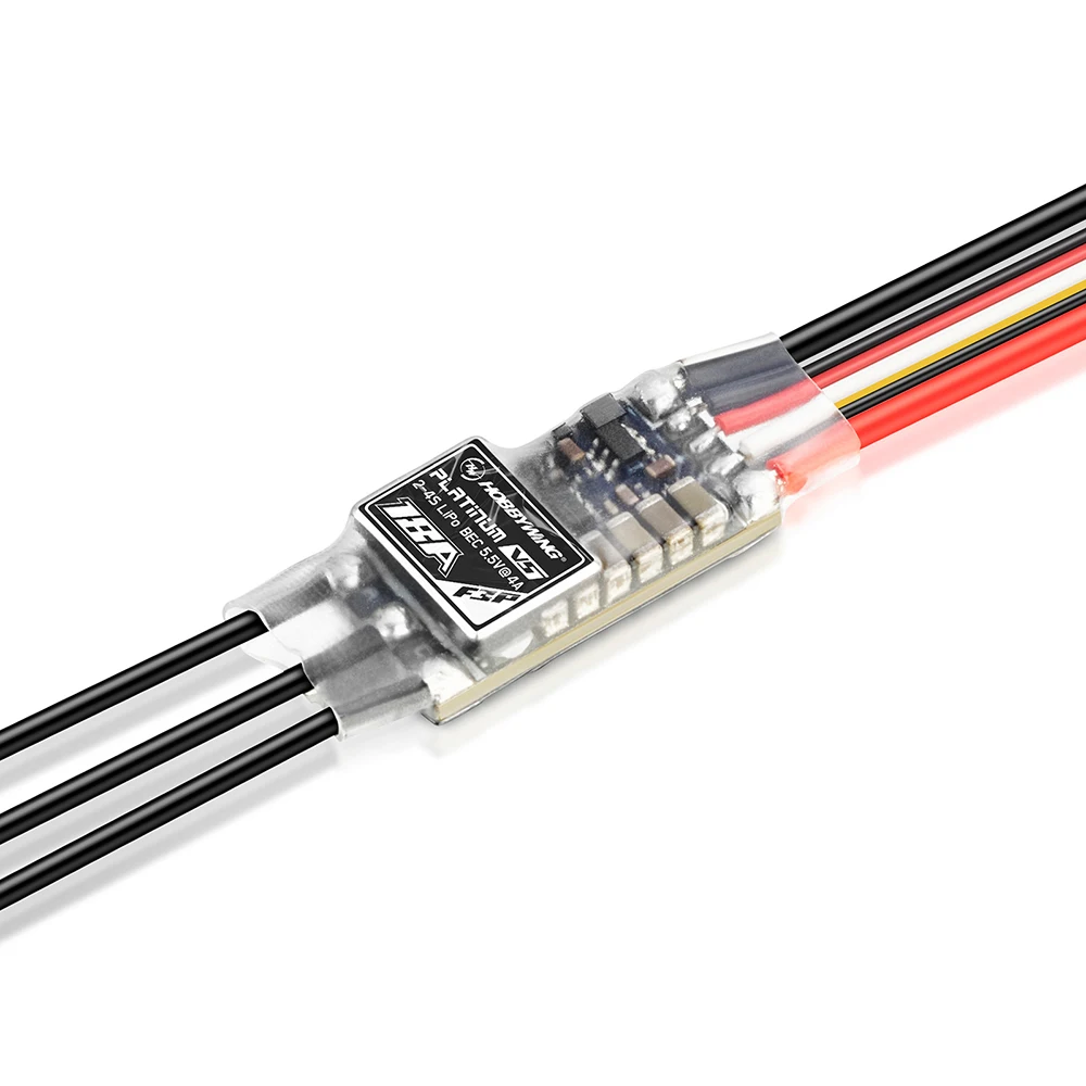 HOBBYWING Platinum 18A Brushless ESC 18A V5 F3P ESC 5.5V/4A BEC 2-4S LiPo 32-bit MCU For 120g-320g F3P Electric Fixed-wing