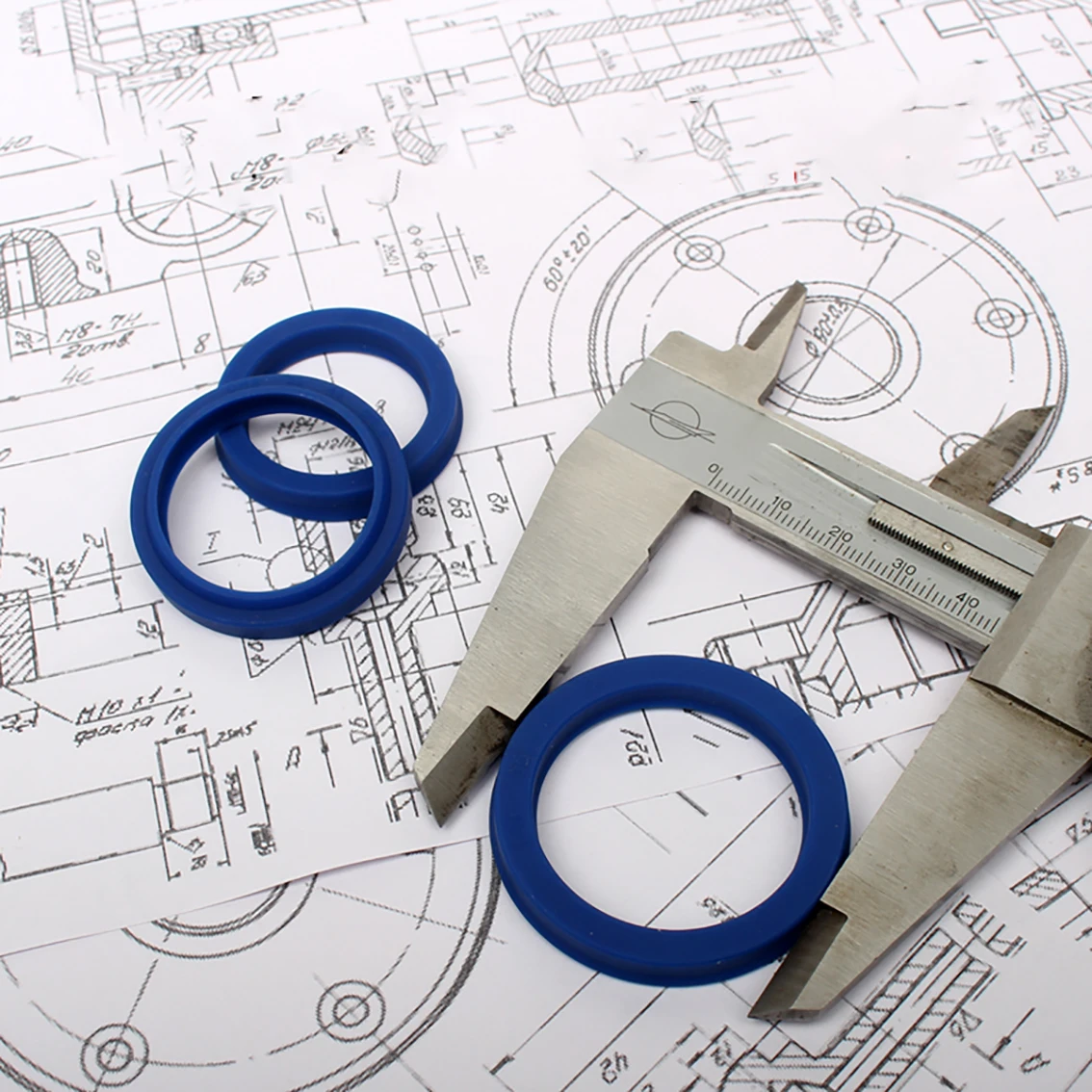 ID22.4mm-27mm Thickness 4mm-10mm UN/UHS/UNS Y Type Ring Polyurethane (PU) Hydraulic Oil Seal Cylinder Piston Sealing Ring Gasket