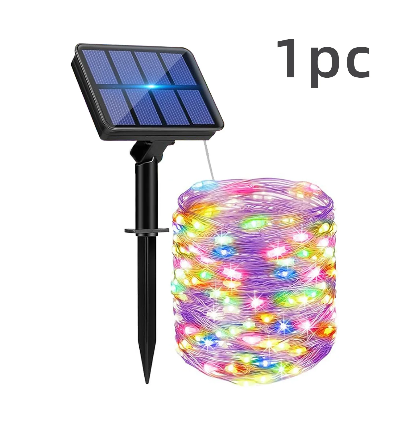 Irilucn luz solar led ao ar livre festão lâmpada led solar jardim ao ar livre guirlanda de fadas strinihg decoração de natal 7m/12/22m/32m