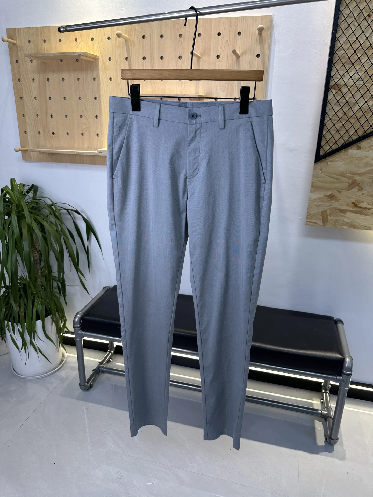 

Business Casual Summer Thin Men's Color Leisure West Pants Anti-Wrinkle Straight Leg Long Trousers Quality Tailor