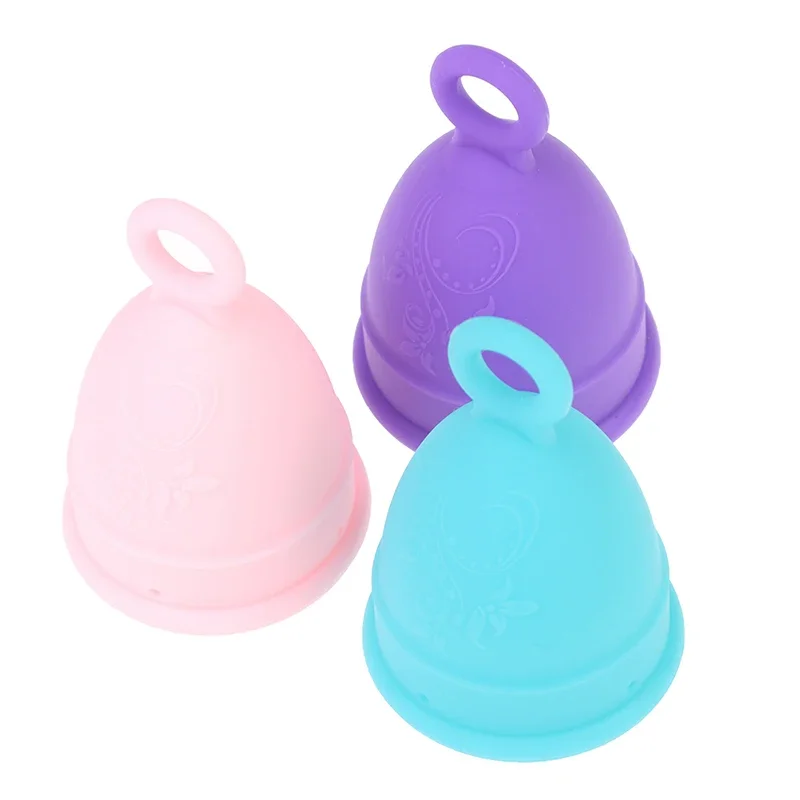 Size S/L Menstrual Cup Medical Silicone Lady Feminine Hygiene Copa Women Period Soft Grade with Storage Case Leak-proof Reusable