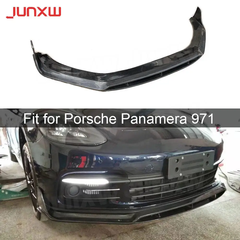 

Carbon Fiber / FRP Front Bumper Lip Spoiler For Porsche Panamera 971 2017 2018 2019 Bumper Chin Shovel Car Styling