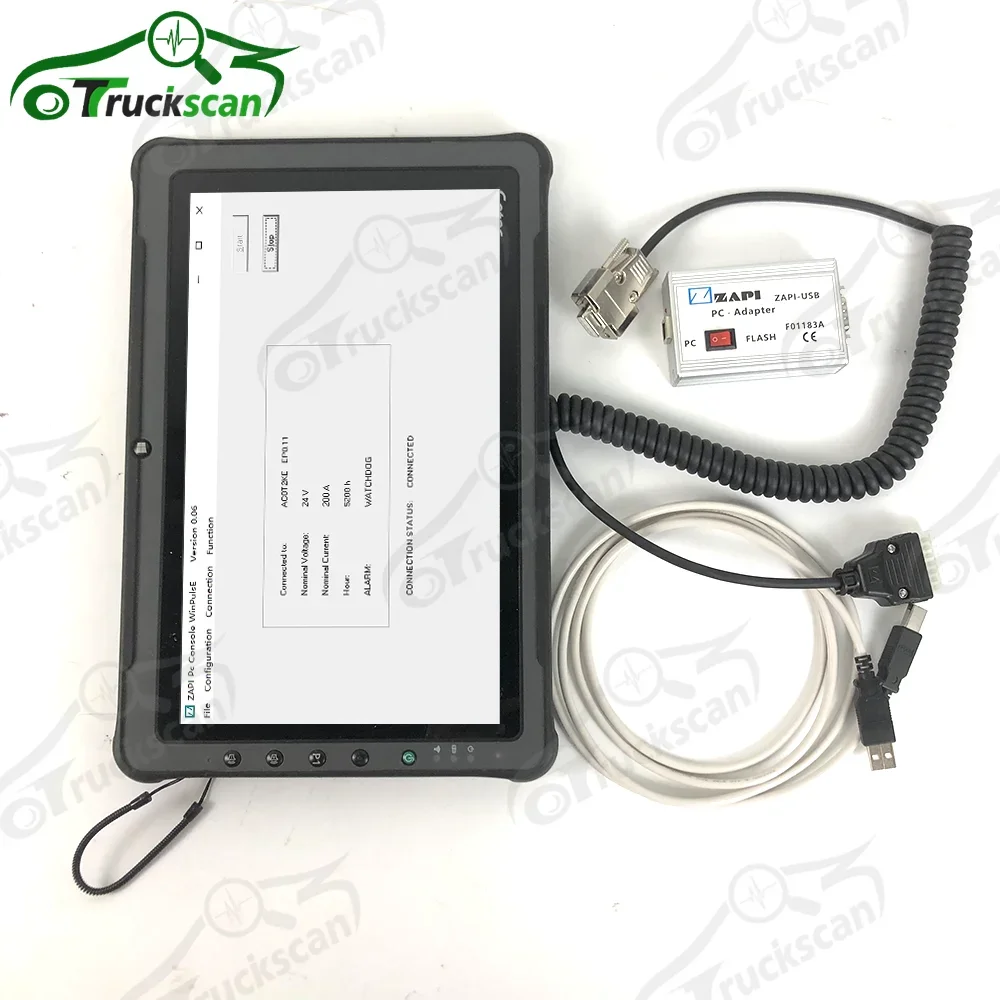 

For ZAPI F01183A data cable zapi diagnostic tool console ZAPI-USB programmer electric controller and F110 Tablet