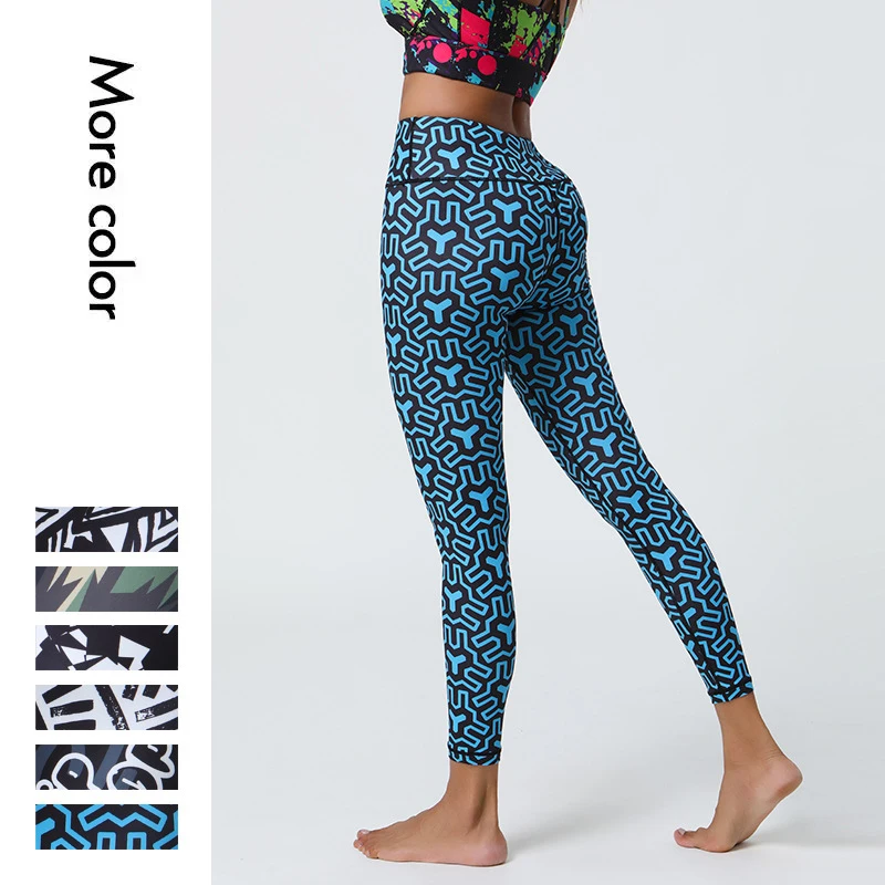 

Digital Printed High Waist Yoga Pants for Women Naked Feel Fleece-Lined Workout Leggings for Pilates Gym Sports Fitness Tights