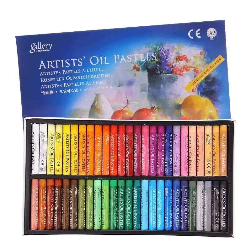 Juego de palos blandos Pastel al óleo para niños, 25/50 colores, pintura profesional, dibujo, Graffiti, crayones artísticos, suministros de arte lavables para estudiantes
