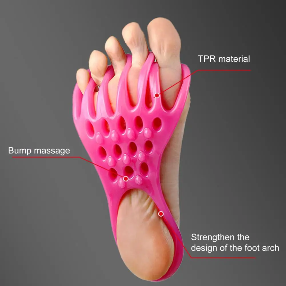 1 Pair Durable Strong Pulling Force Comfortable Hallux Valgus Corrector Yoga Assisted Exercise Stretchy Band