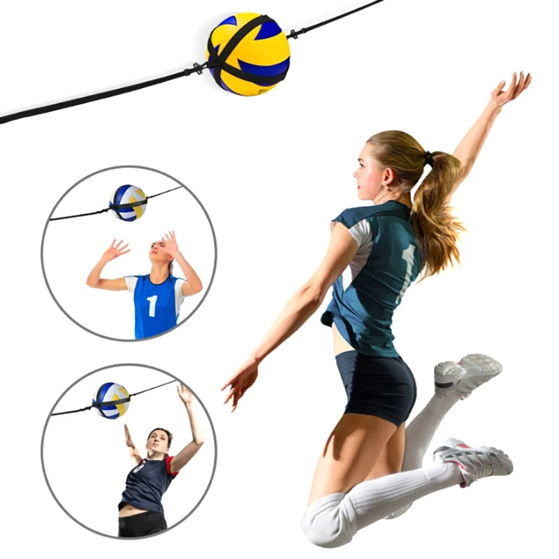 

1pcs Practical Assistant Wear-resistant Flexible Volleyball Practice Trainer for Exercise Volleyball Trainer Volleyball Belt